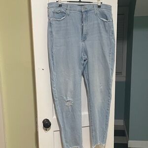 Banana Republic Light Blue High-Rise Skinny Jeans